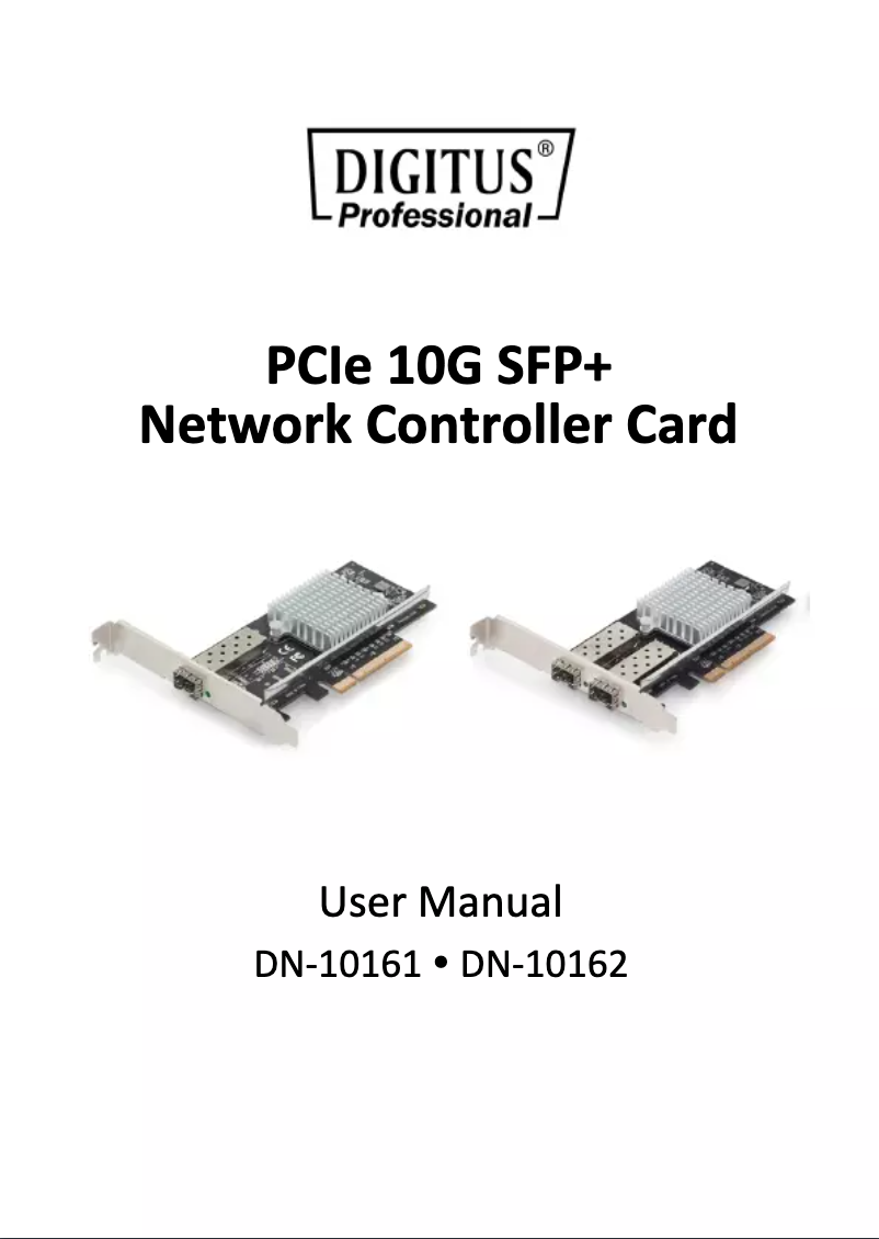 Page 1 of the manual User Manual Digitus DN-10162