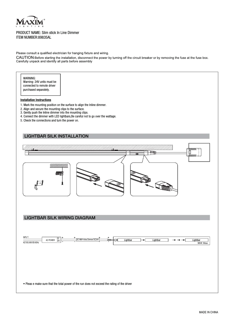 First page image of the manual for SlimStick 89835AL