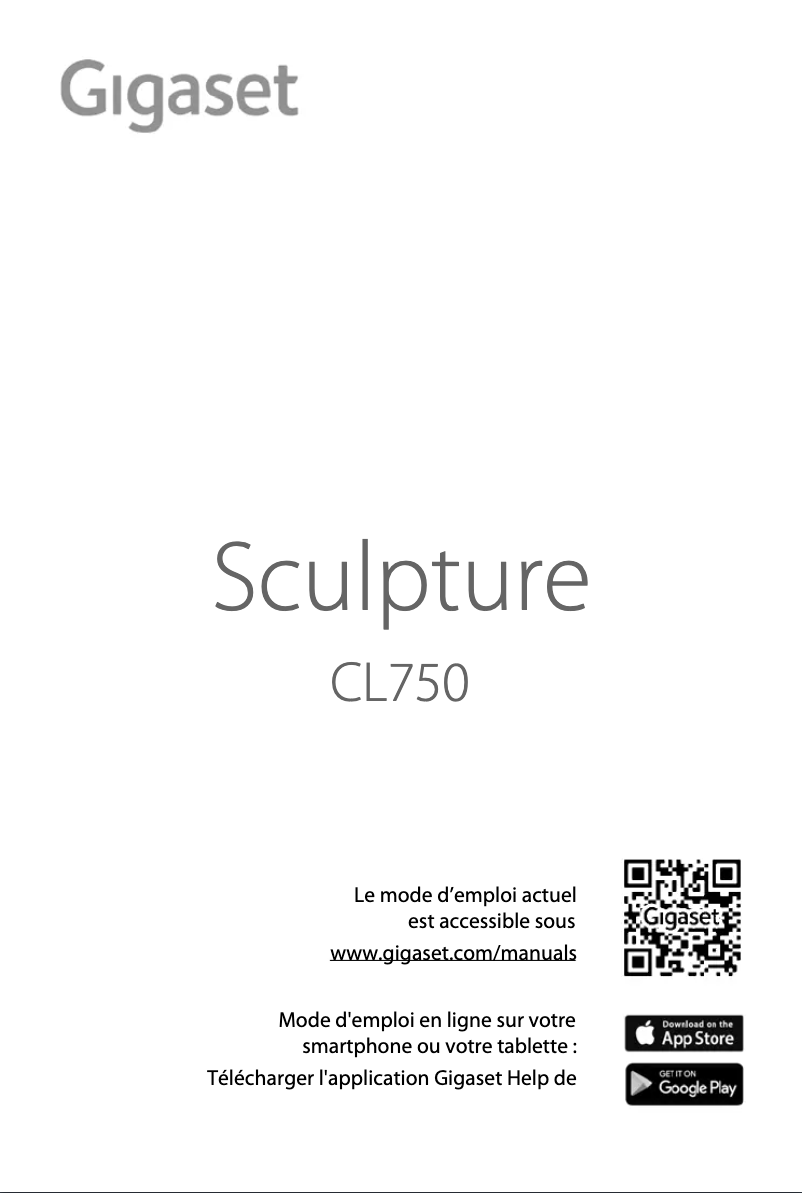 First page image of the manual for Sculpture CL750