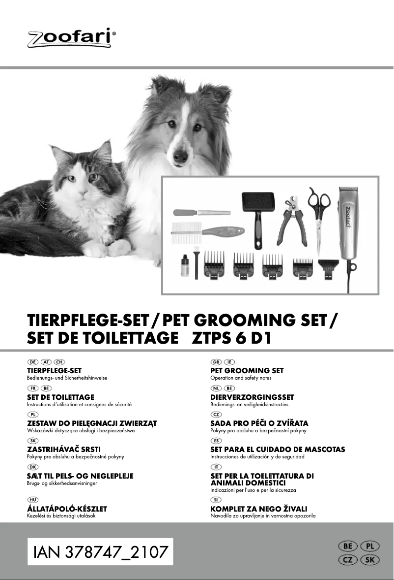 First page image of the manual for HG07376