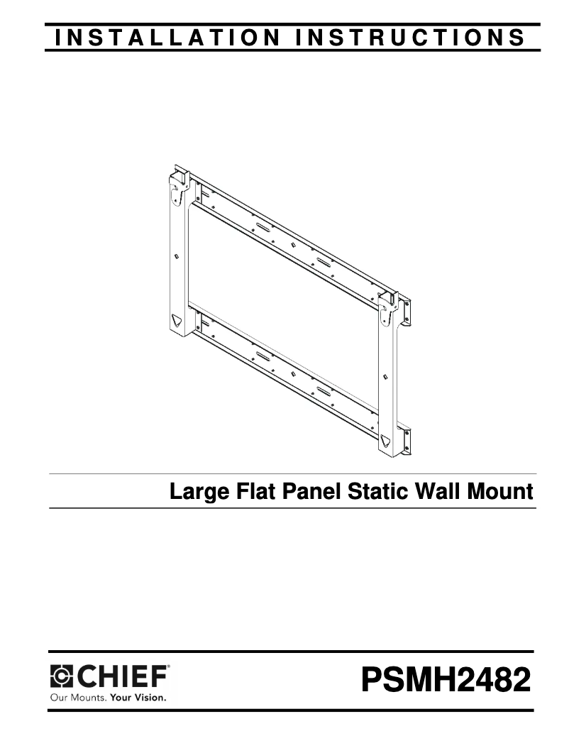 Page 1 of the manual User Manual Chief PSMH2482