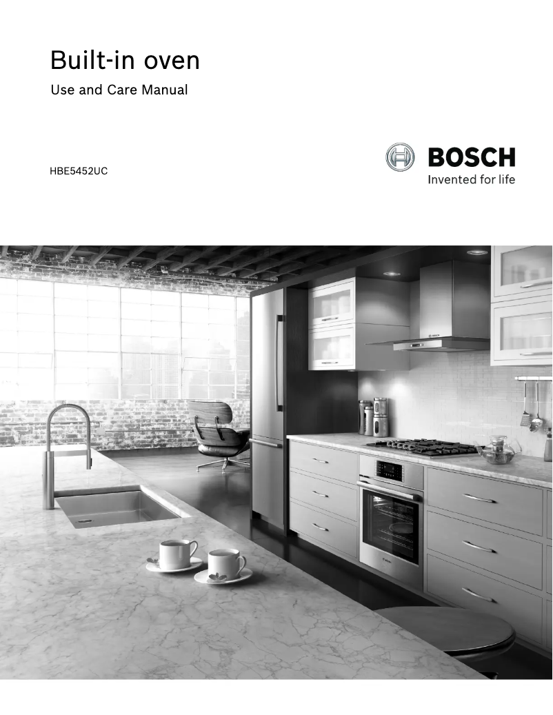 Page 1 of the manual Instruction Manual Bosch HBE5452UC