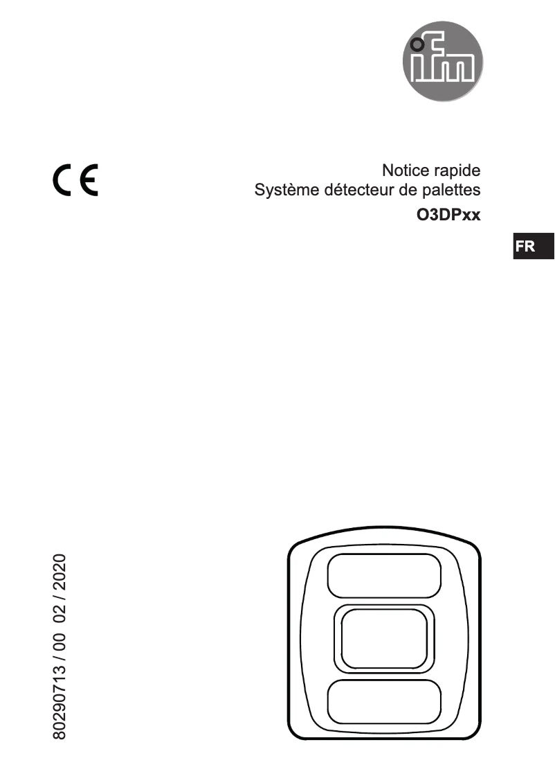 First page image of the manual for O3DP01