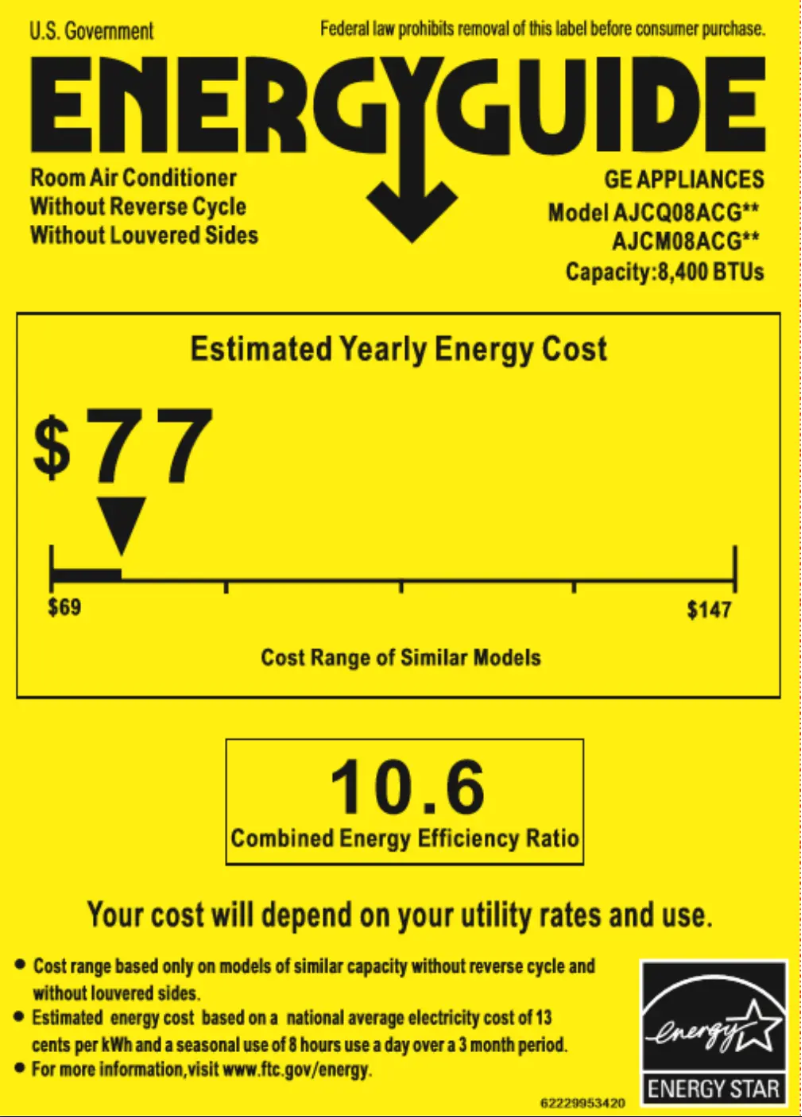 First page image of the manual for AJCM08ACG