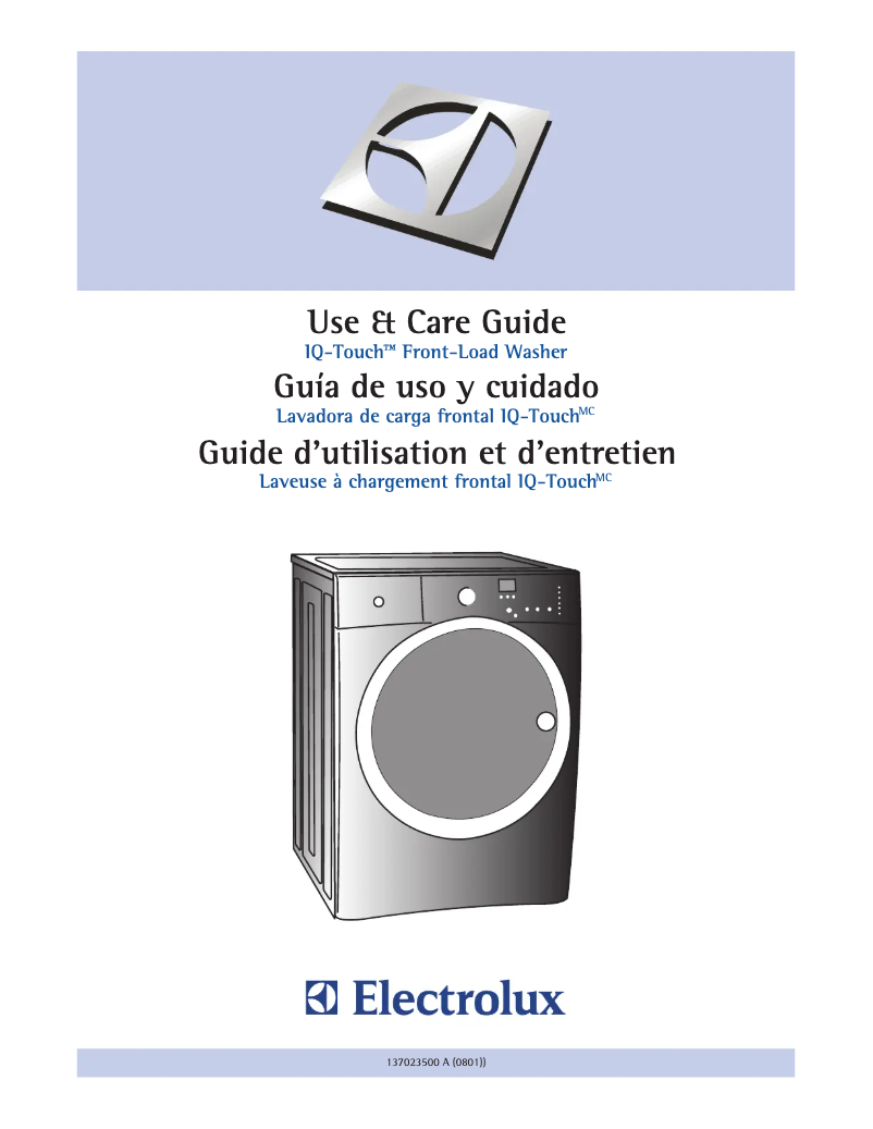 Page 1 of the manual User Manual Electrolux EIFLW55HIW