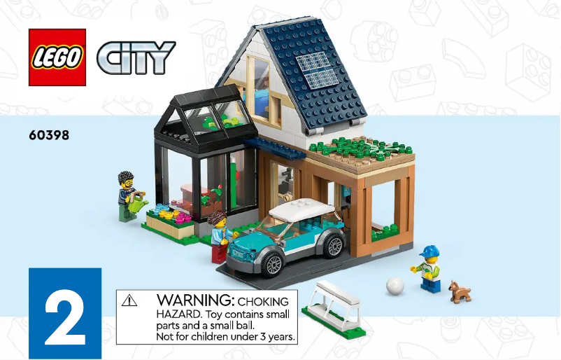 Page 1 of the manual Visual Instructions Lego City 60398