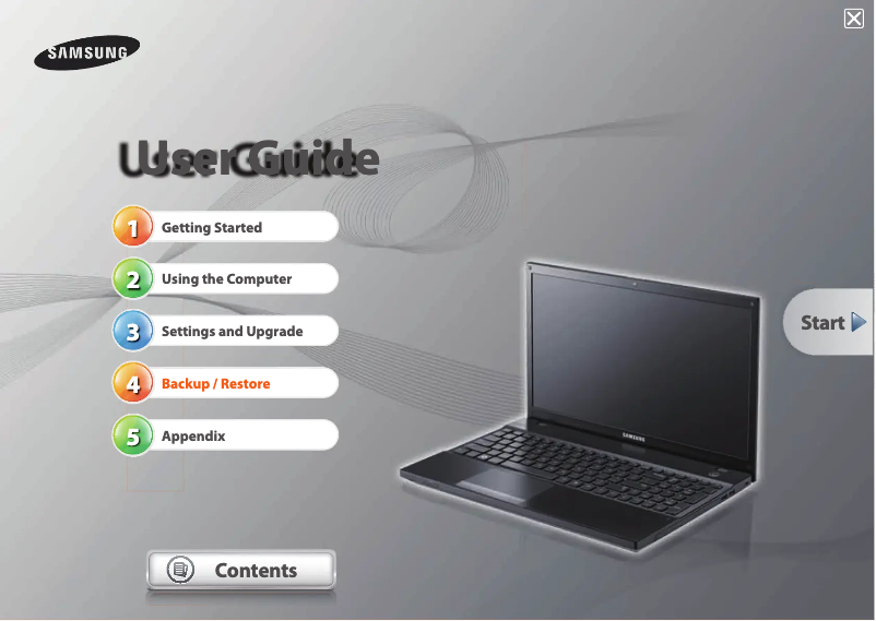 Page 1 of the manual User Manual Samsung NP305V5AI