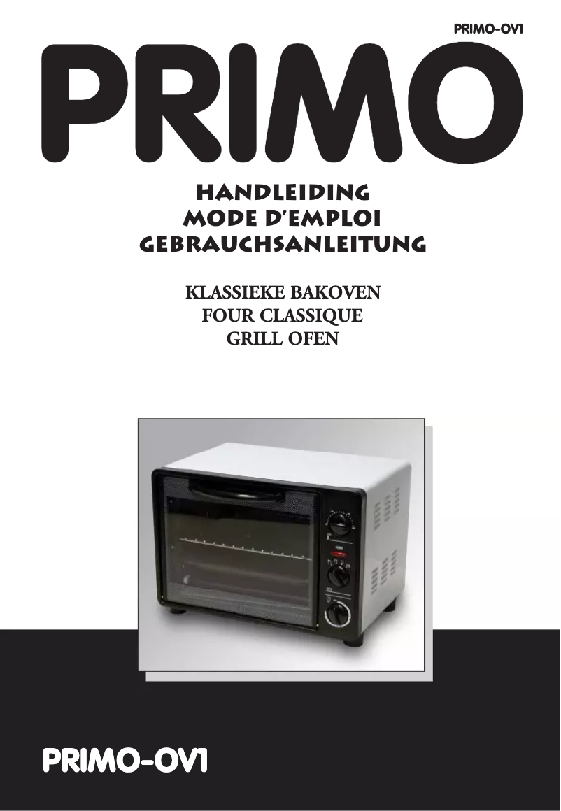 First page image of the manual for OV1