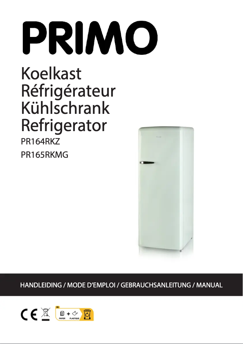 Page 1 of the manual User Manual Primo PR164RKZ