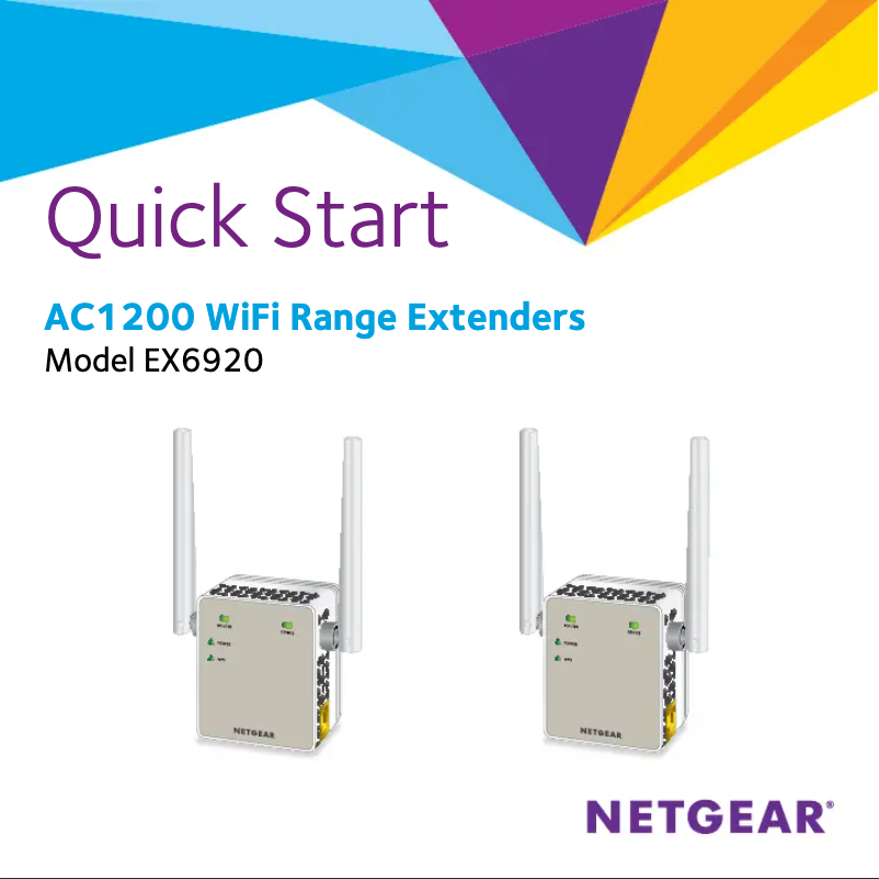 Page 1 of the manual Installation Guide Netgear EX6920