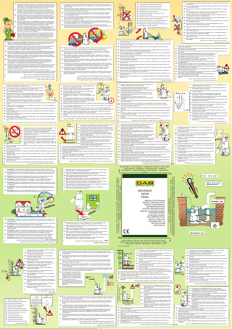 First page image of the manual for Nova 180