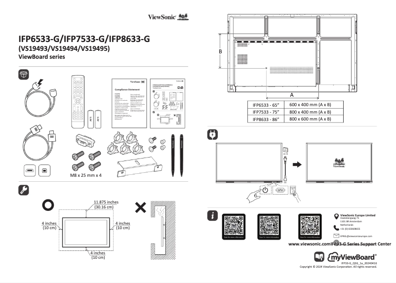 Image de la première page du manuel de l'appareil IFP8633-G