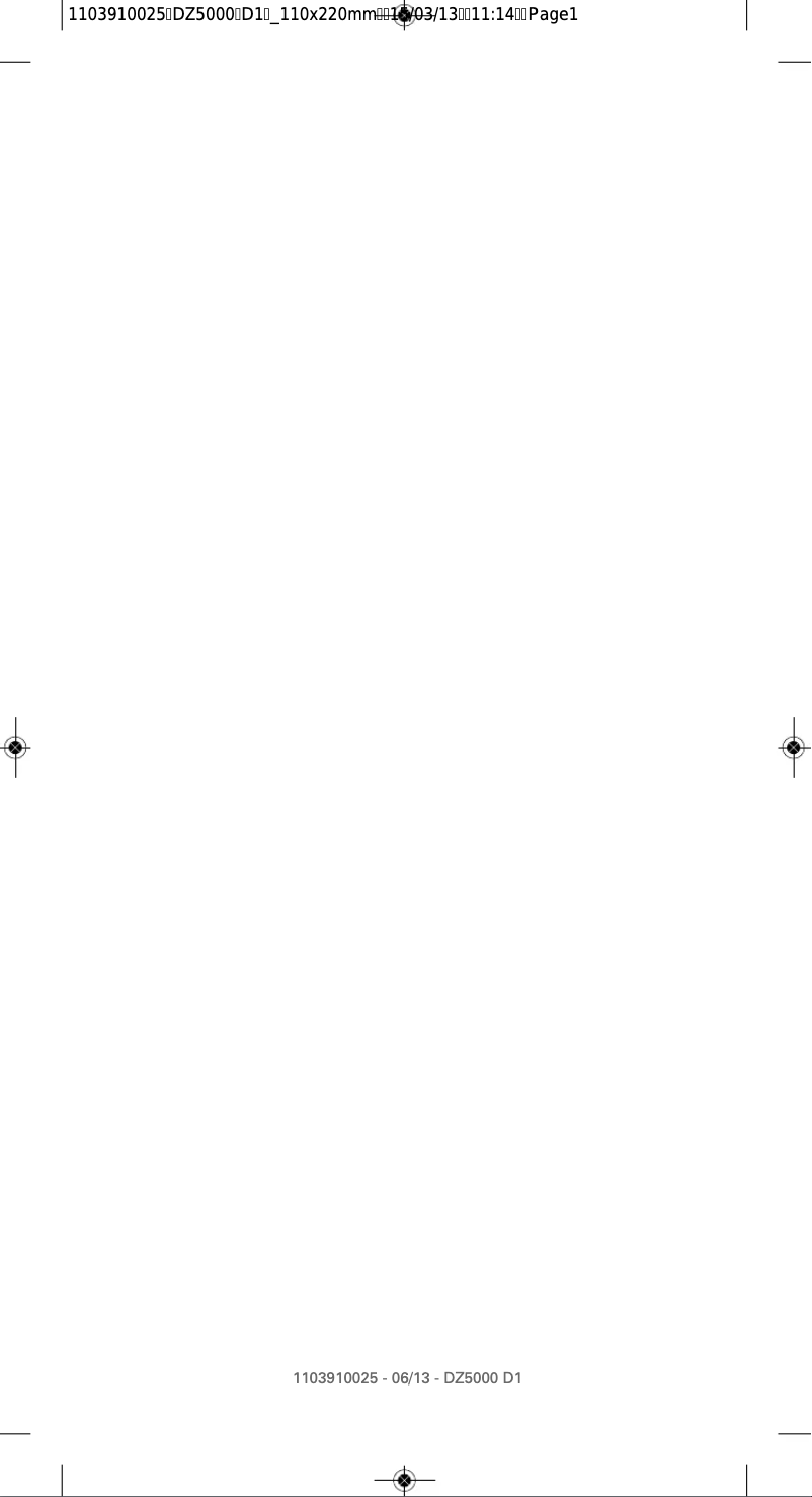 First page image of the manual for Focus DZ5020