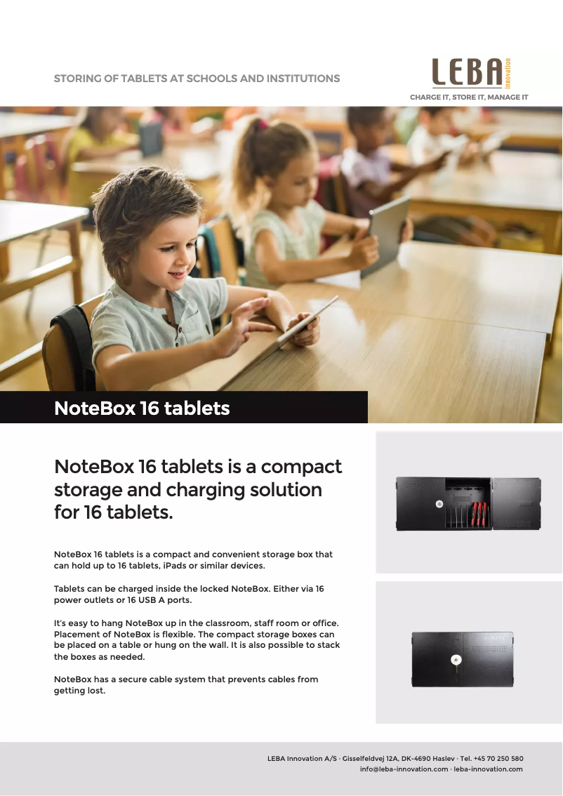 First page image of the manual for NoteBox 16