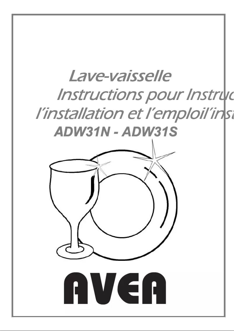 First page image of the manual for ADW31N