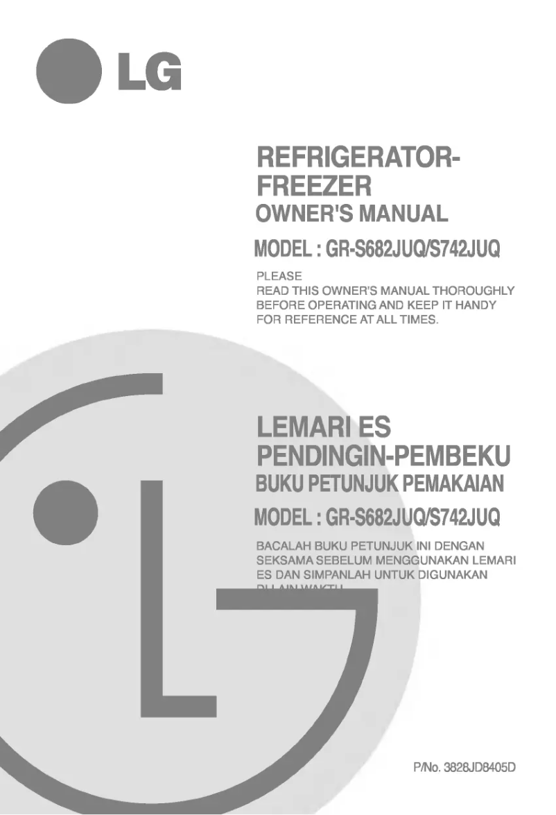 Page 1 of the manual User Manual LG GR-S642JPQ
