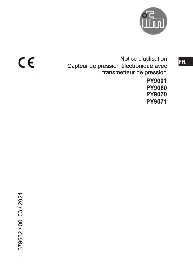 First page image of the manual for PY9001