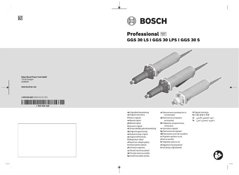 Page 1 of the manual User Manual Bosch GGS 30 LPS Professional