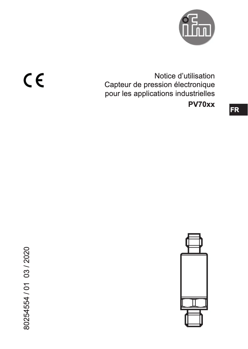 First page image of the manual for PV7060