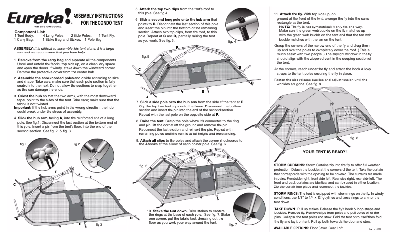 Page 1 of the manual User Manual Eureka Condo