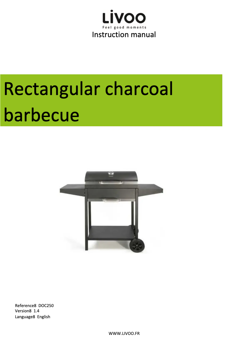 First page image of the manual for DOC250