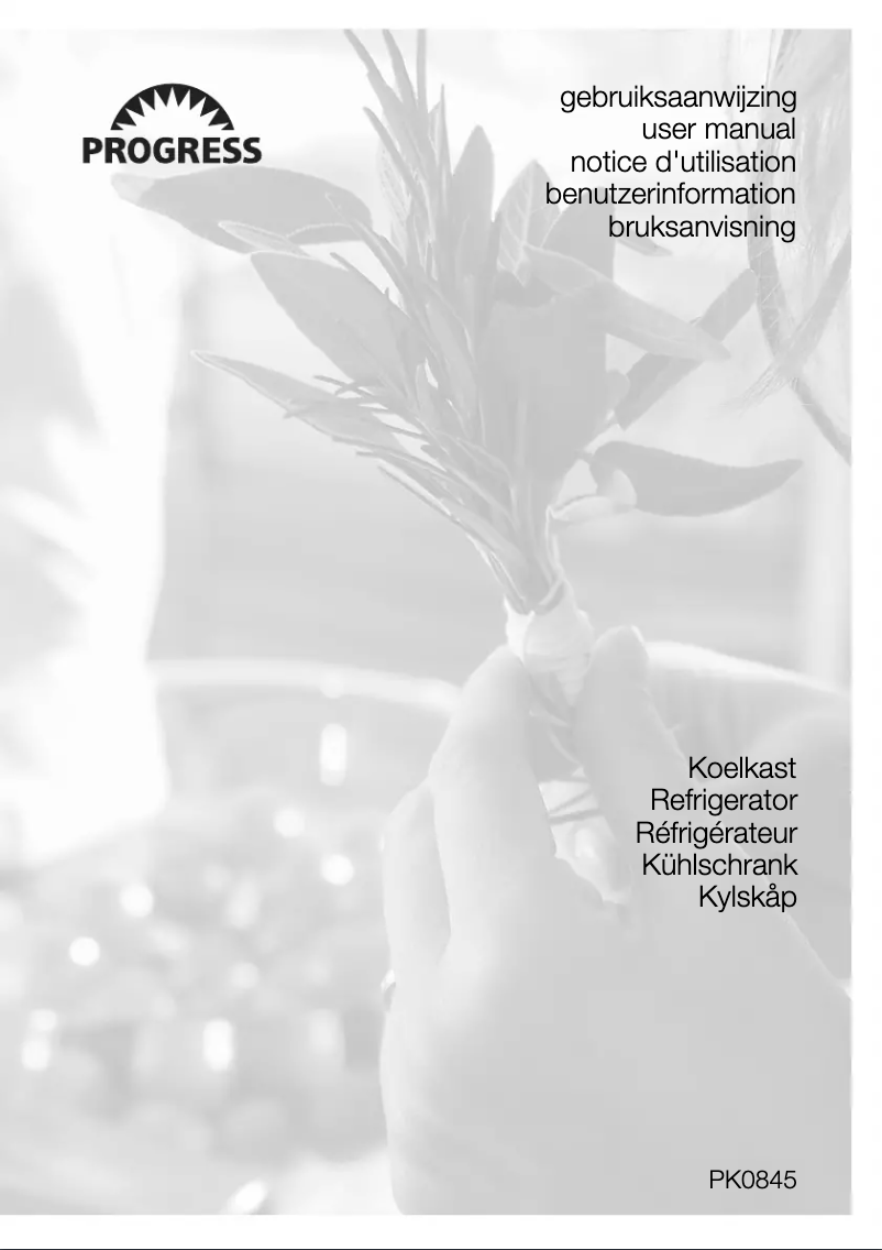 First page image of the manual for PK0845