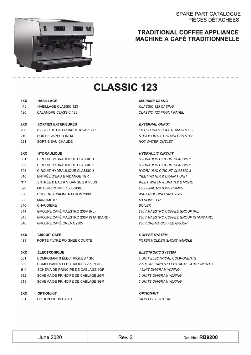 First page image of the manual for CLASSIC 1