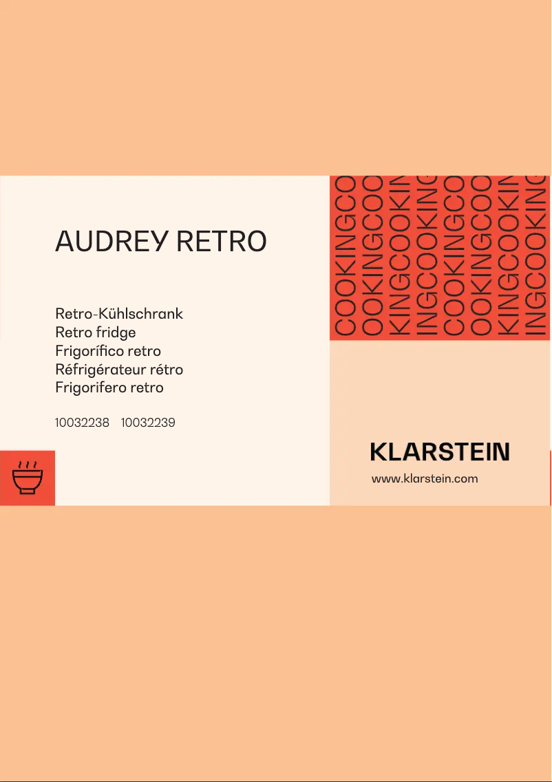Page 1 of the manual User Manual Klarstein Audrey Retro
