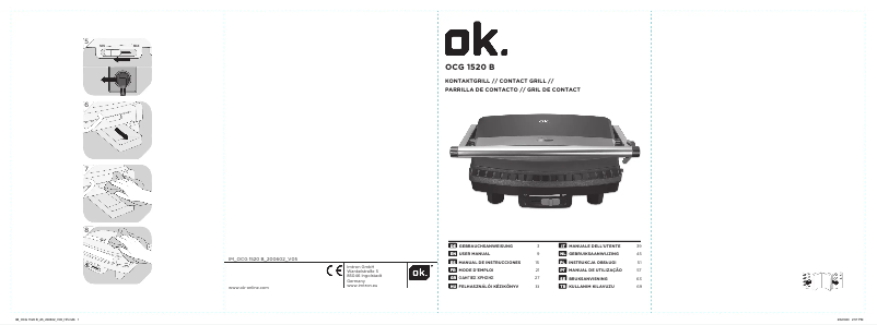 First page image of the manual for OCG 1520 B