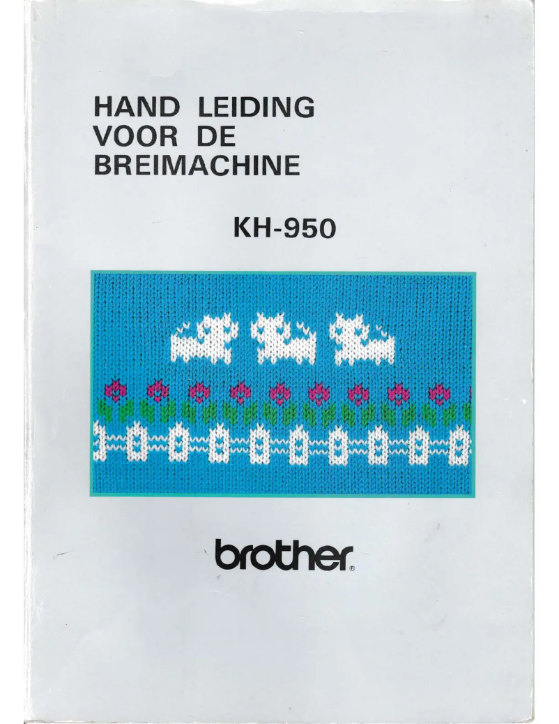 First page image of the manual for KH 950