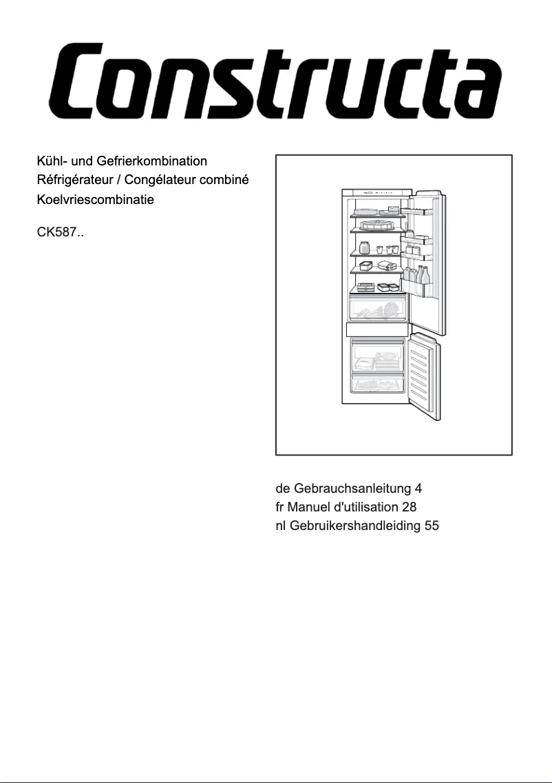 First page image of the manual for CK587VSE0