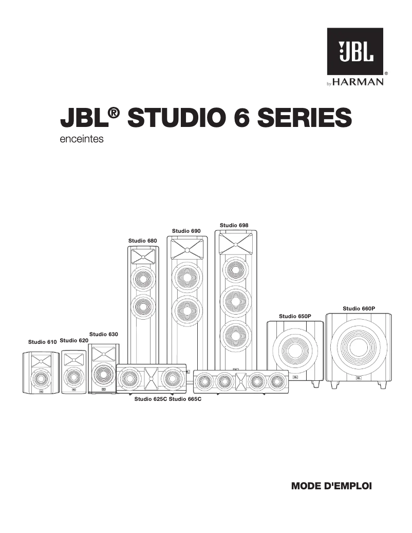 Page 1 of the manual User Manual JBL Studio 690