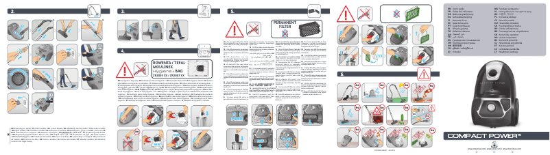 Page 1 of the manual User Manual Tefal Compact Power TW3969