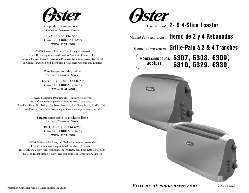 First page image of the manual for 6329