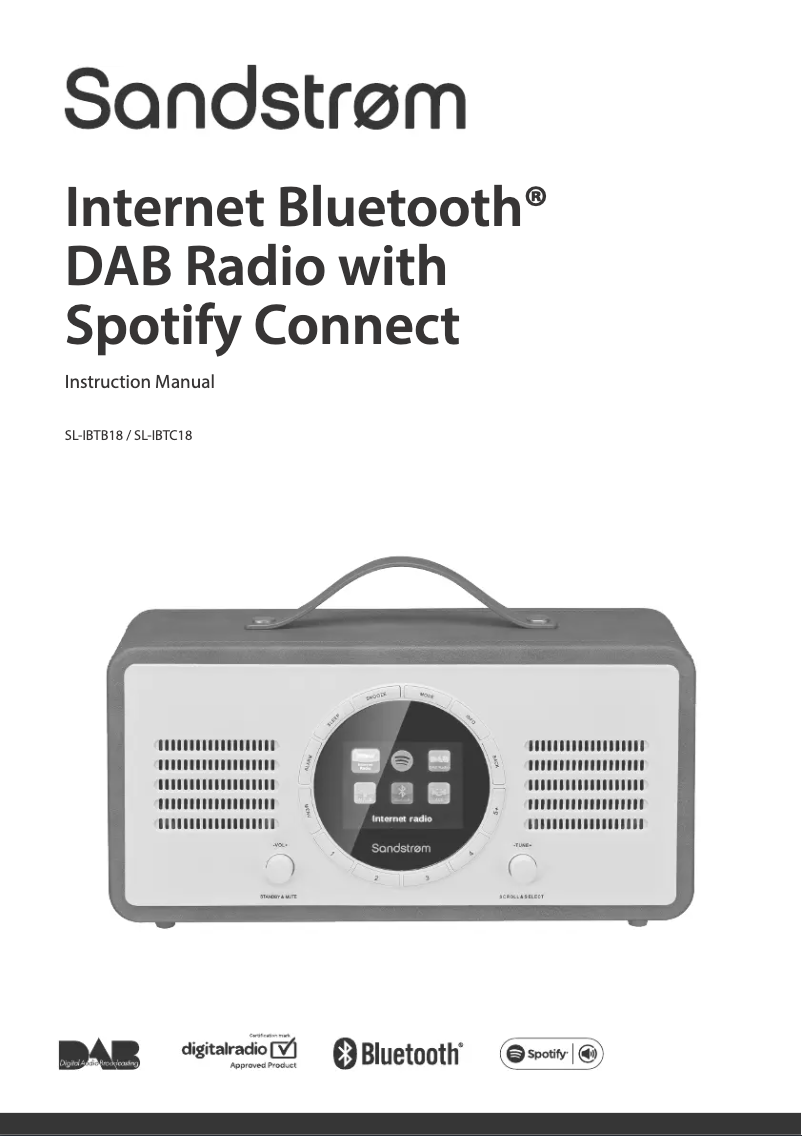 First page image of the manual for SL-IBTB18
