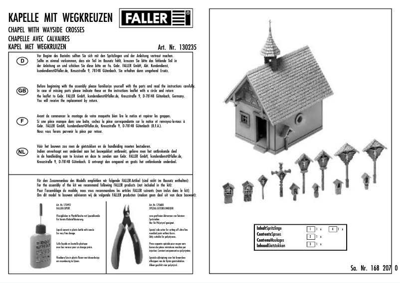 First page image of the manual for 130235