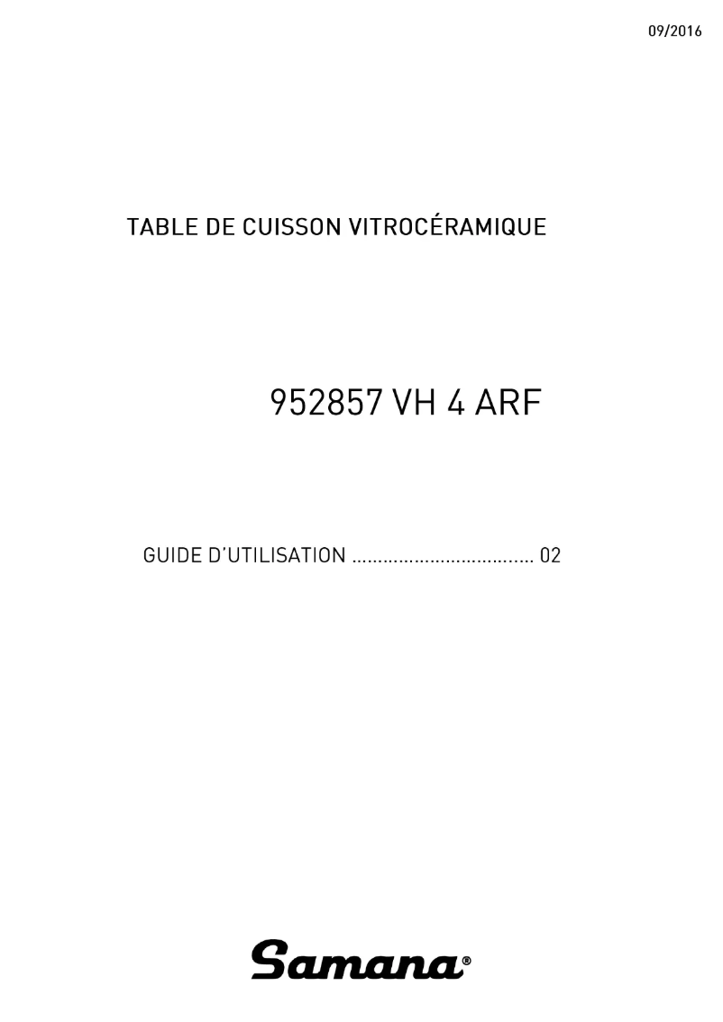 First page image of the manual for VH 4 ARF