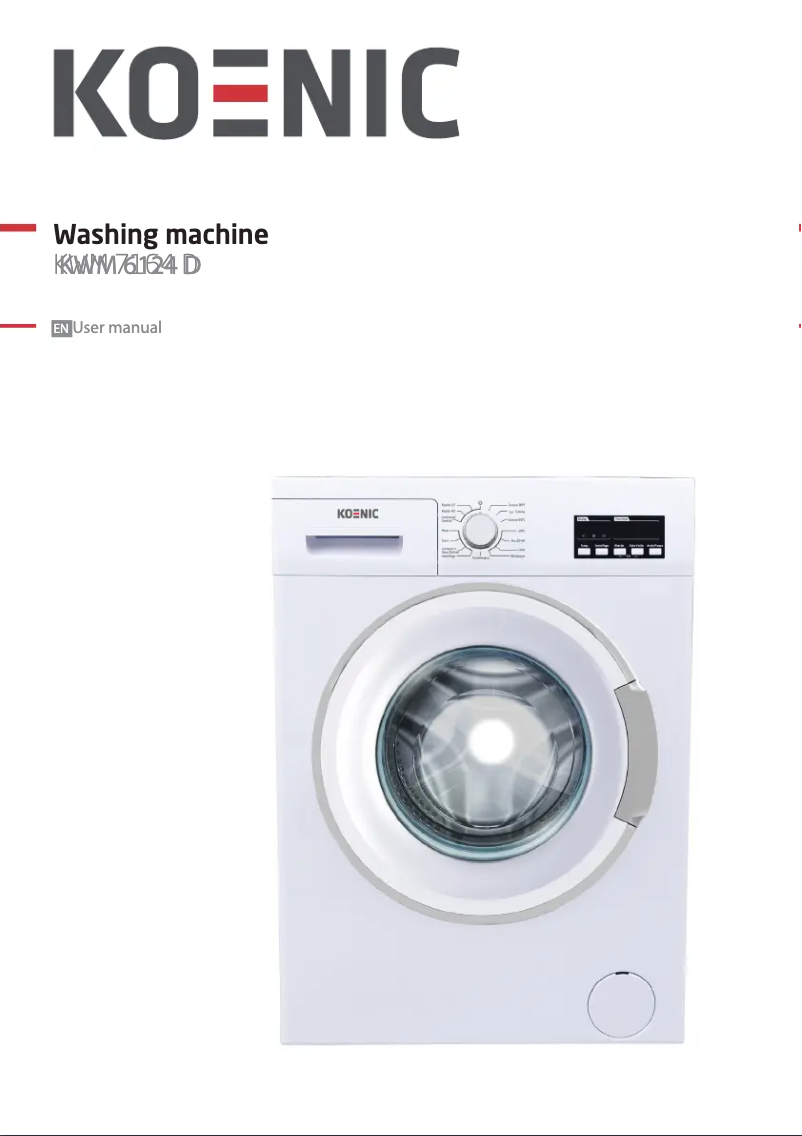 First page image of the manual for KWM 6124 D