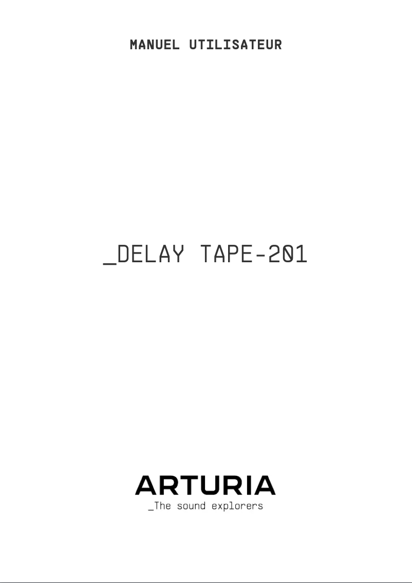 First page image of the manual for Delay Tape-201