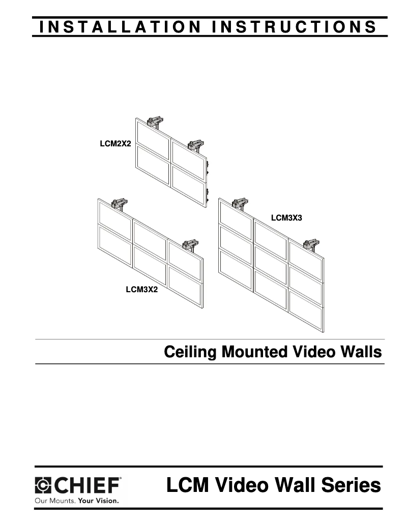 Page 1 of the manual User Manual Chief LCM3X2U
