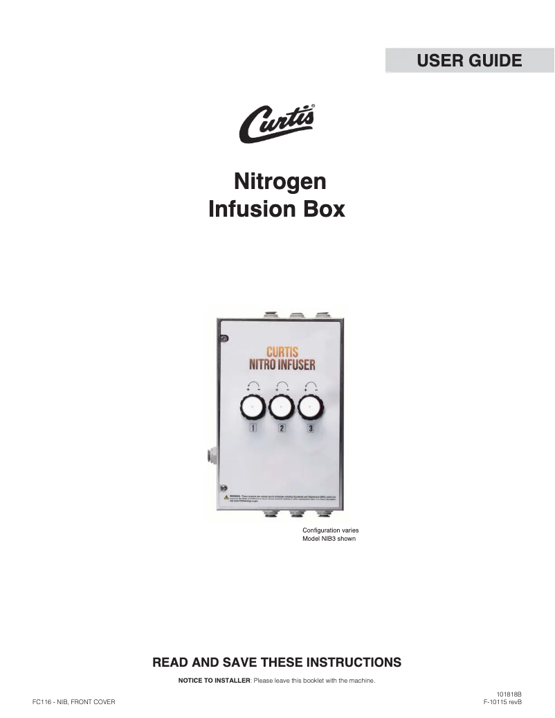 First page image of the manual for NIB2