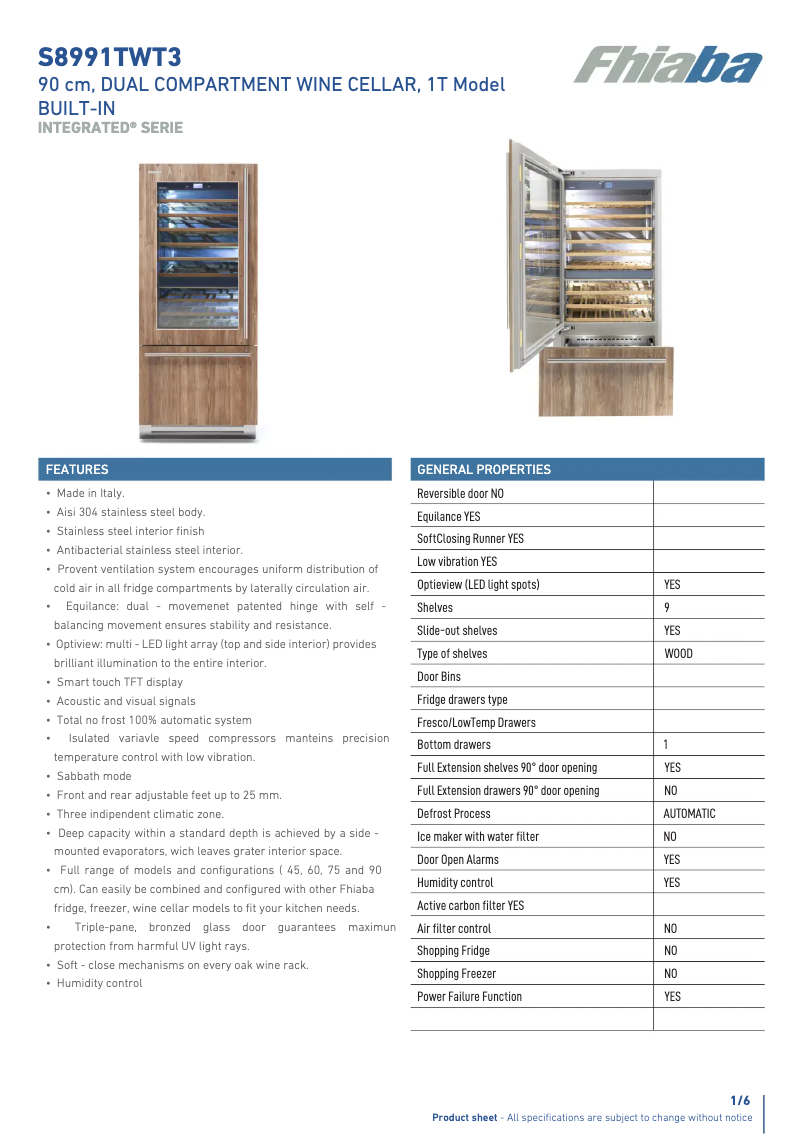 First page image of the manual for S8991TWT3A