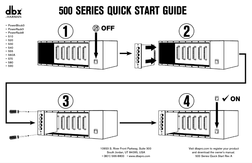 First page image of the manual for 580
