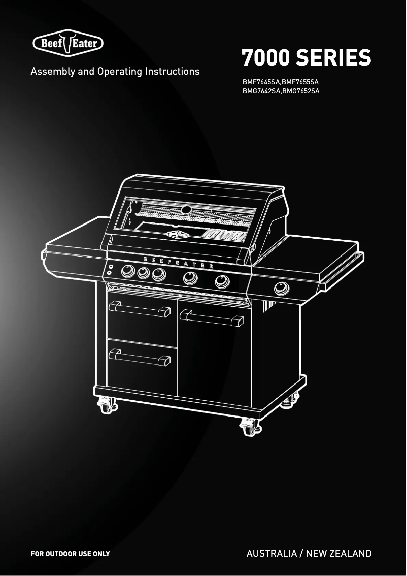 Page 1 of the manual User Manual BeefEater BMF7645SA