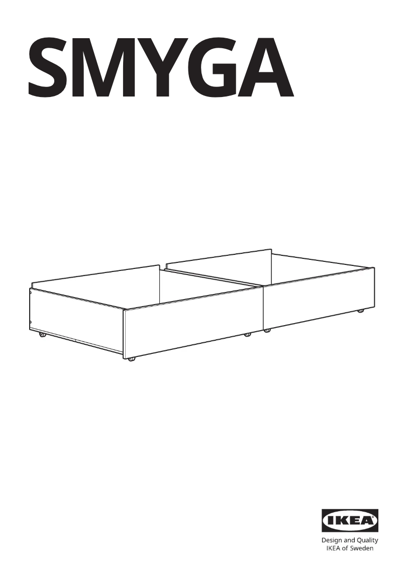 Page 1 of the manual User Manual Ikea SMYGA 705.078.21