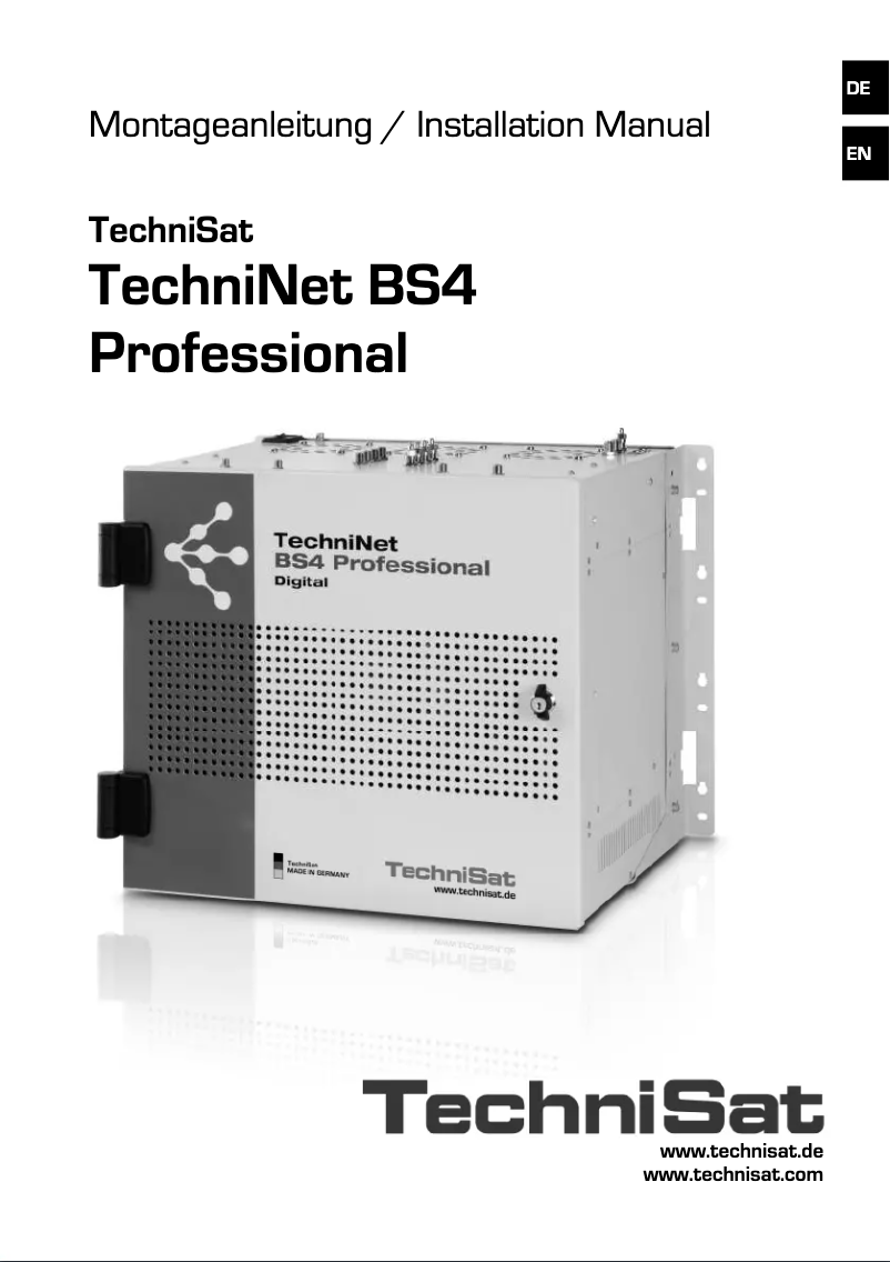 Page 1 of the manual User Manual TechniSat TechniNet BS4 Professional