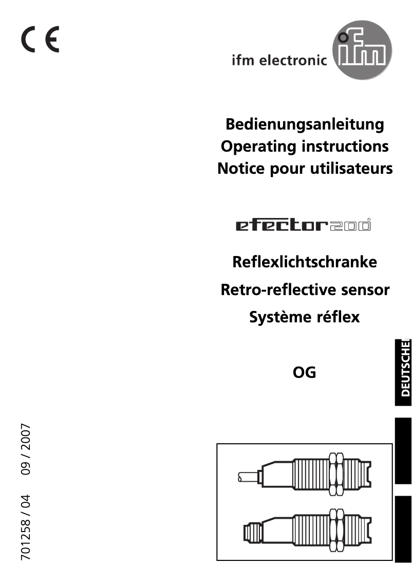 First page image of the manual for OG0043
