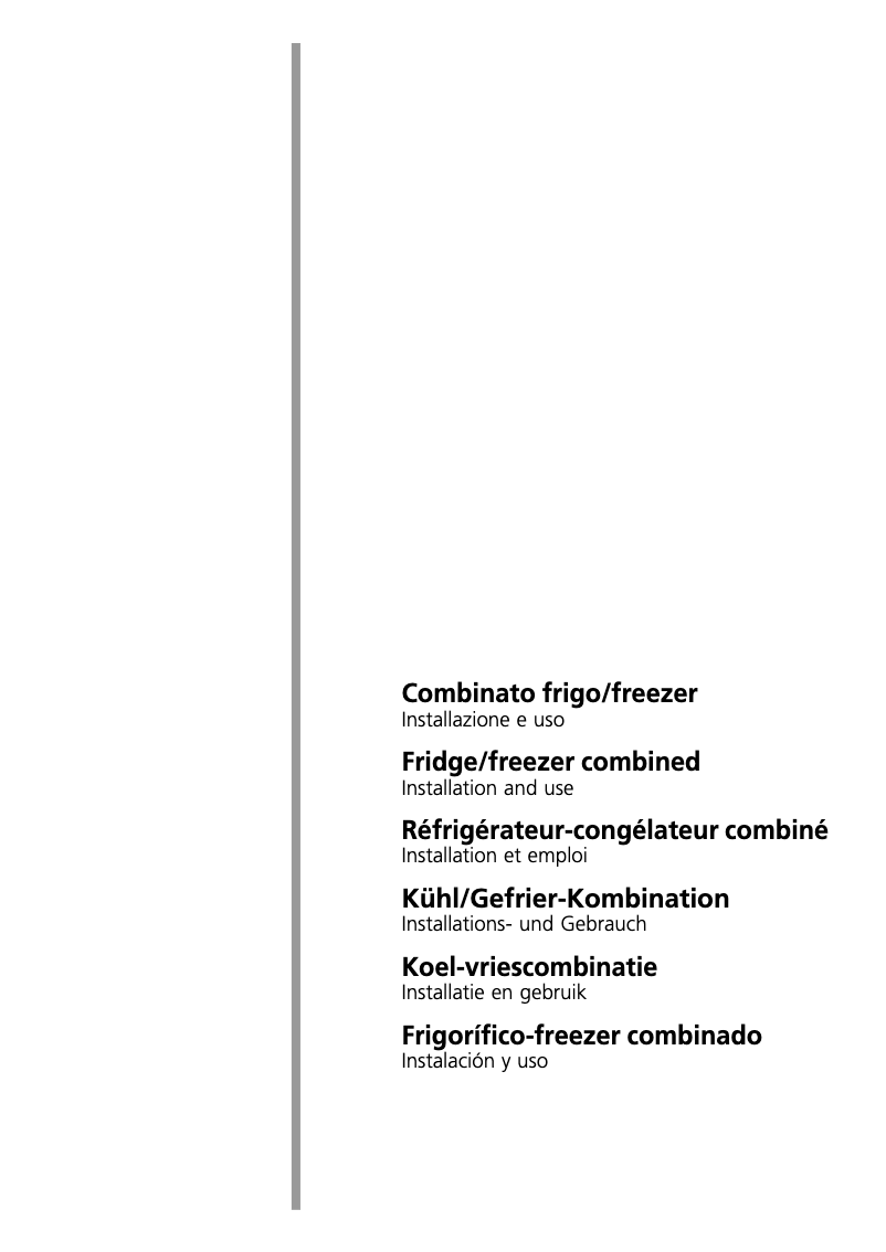 Page 1 of the manual User Manual Smeg CR 330 SE