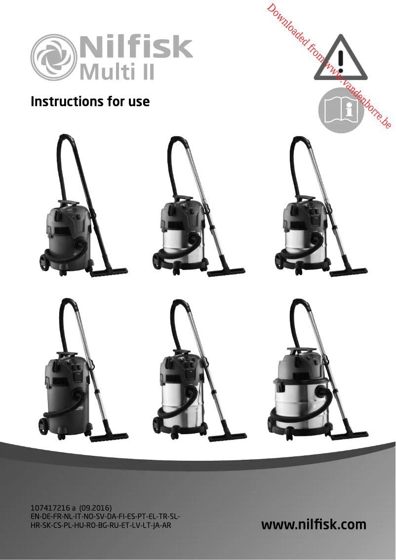 Image de la première page du manuel de l'appareil Multi II 22