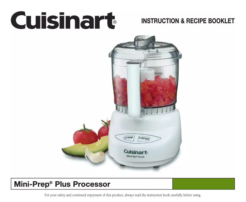 Page 1 of the manual User Manual Cuisinart Mini-Prep Plus DLC-2AFR
